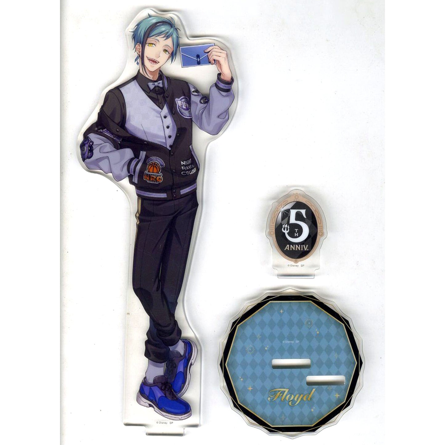 Floyd Leech Big Acrylic Stand 5th Anniversary Ver. Disney Twisted Wonderland [USED]