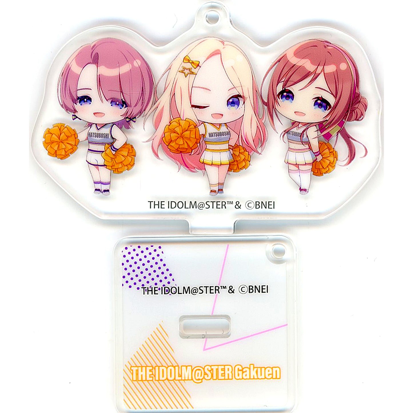 Mao Arimura & Sena Juo & Rinami Himezaki Acrylic Stand Keychain Kotobukiya Kuji Gakuen Idolmaster CHEERFUL! B-6 Prize [USED]