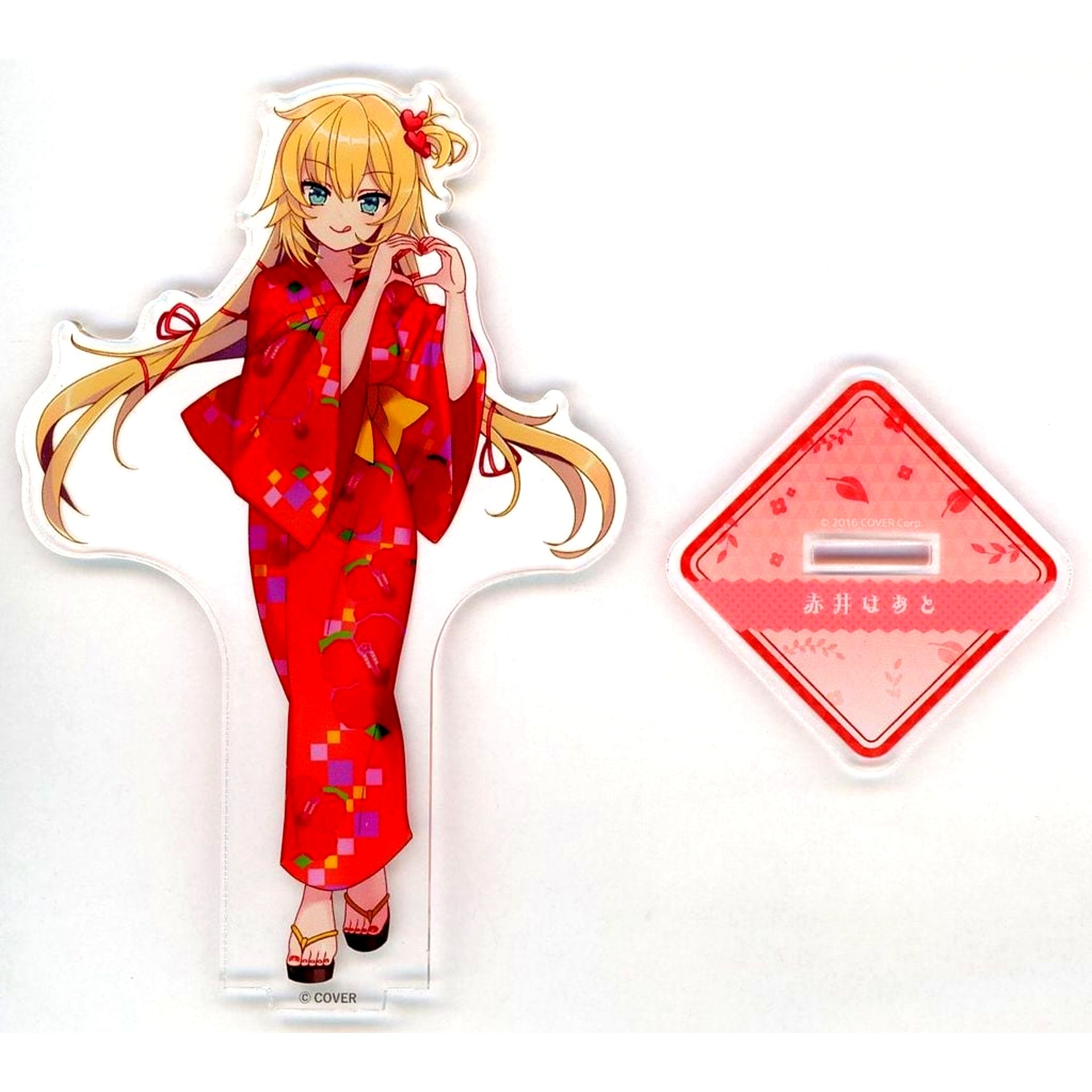 Akai Haato Yukata Ver. Virtual YouTuber Hololive x Gokurakuyu RAKU SPA Collabo Part 6 Furo Life Life-size Acrylic Stand [USED]
