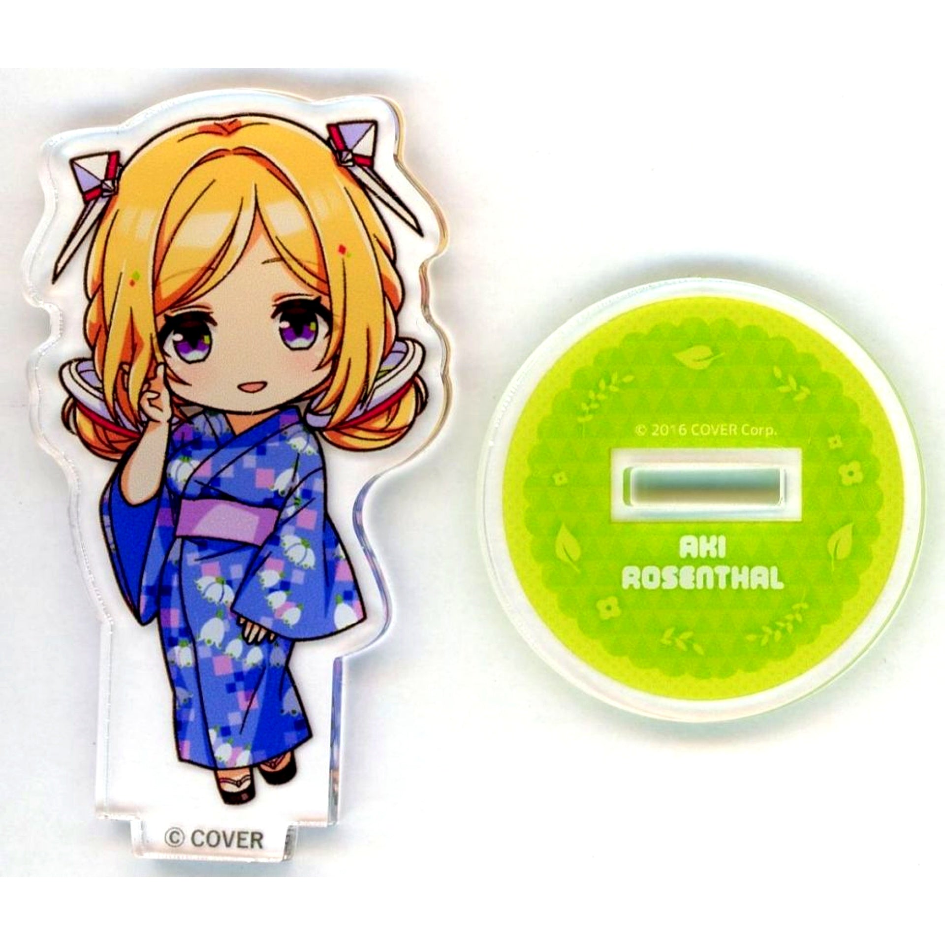 Aki Rosenthal Trading Acrylic Stand Mini Character Ver. VTuber hololive x Gokurakuyu RAKU SPA Collab 6th Furolife [USED]