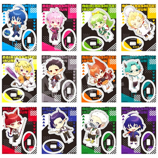 Set of 12 Welcome to Demon School! Iruma-kun Round One Collabo Ver. Trading Acrylic Stand [USED]