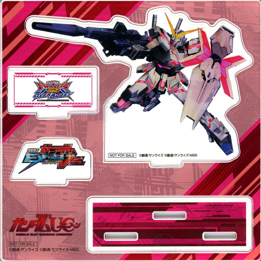 Unicorn Gundam EXVS. Original Acrylic Stand Point Exchange Prize Mobile Suit Gundam EXVS.2 OVER BOOST EXVS. 15th PLAY CAMPAIGN [USED]