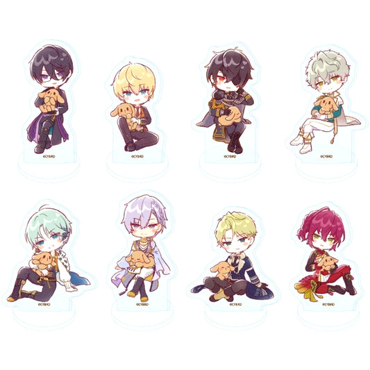 Set of 9 Acrylic Petit Stand Ikemen Prince Beauty and Her Beast 07. Rabbit Ver. GraffArt Illustration [USED]