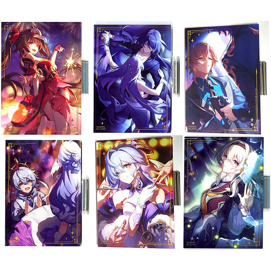 Set of 6 Vol.2 D Prize China Limited Honkai: Star Rail Acrylic Board Ichiban Kuji [USED]