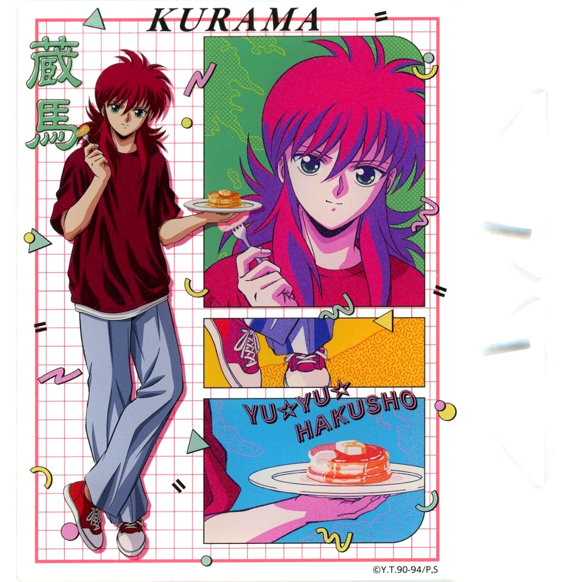 Kurama Yu Yu Hakusho POP UP SHOP Sweets Ver. Acrylic Art Board [USED]