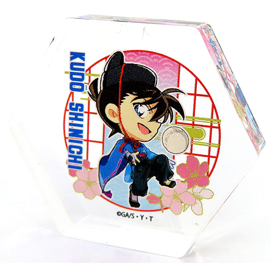 Shinichi Kudo Detective Conan Osaka Castle Honjin Special Shop 2025 Trading Acrylic Block Sengoku Pattern B [USED]