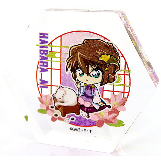 Ai Haibara Detective Conan Osaka Castle Honjin Special Shop 2025 Trading Acrylic Block Sengoku Pattern B [USED]