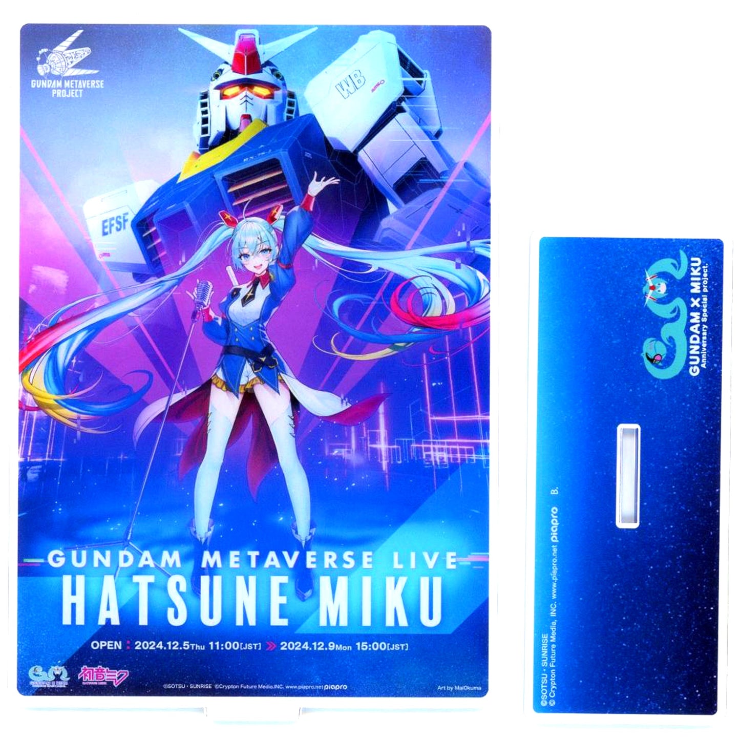 Hatsune Miku Gundam x Hatsune Miku Key Visual Ver. Acrylic Stand [USED]
