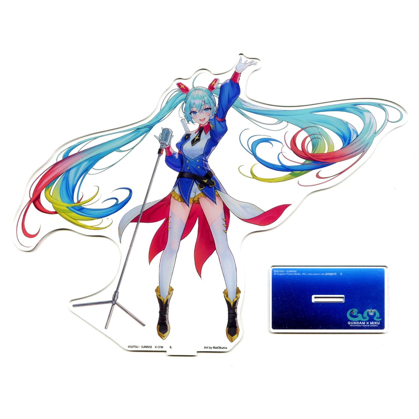 Hatsune Miku Gundam x Hatsune Miku Big Acrylic Stand [USED]