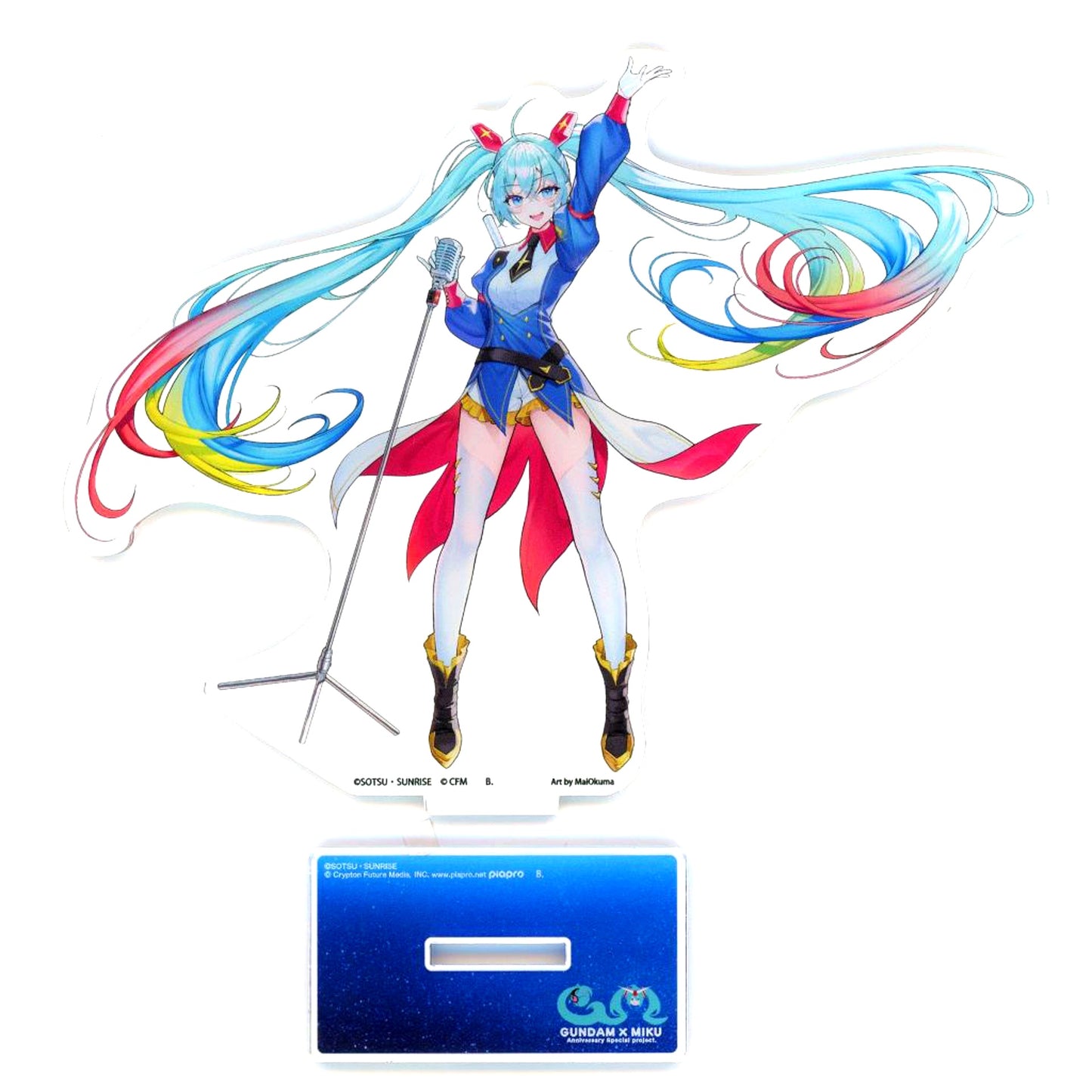 Hatsune Miku Gundam x Hatsune Miku Acrylic Stand Standard Size [USED]