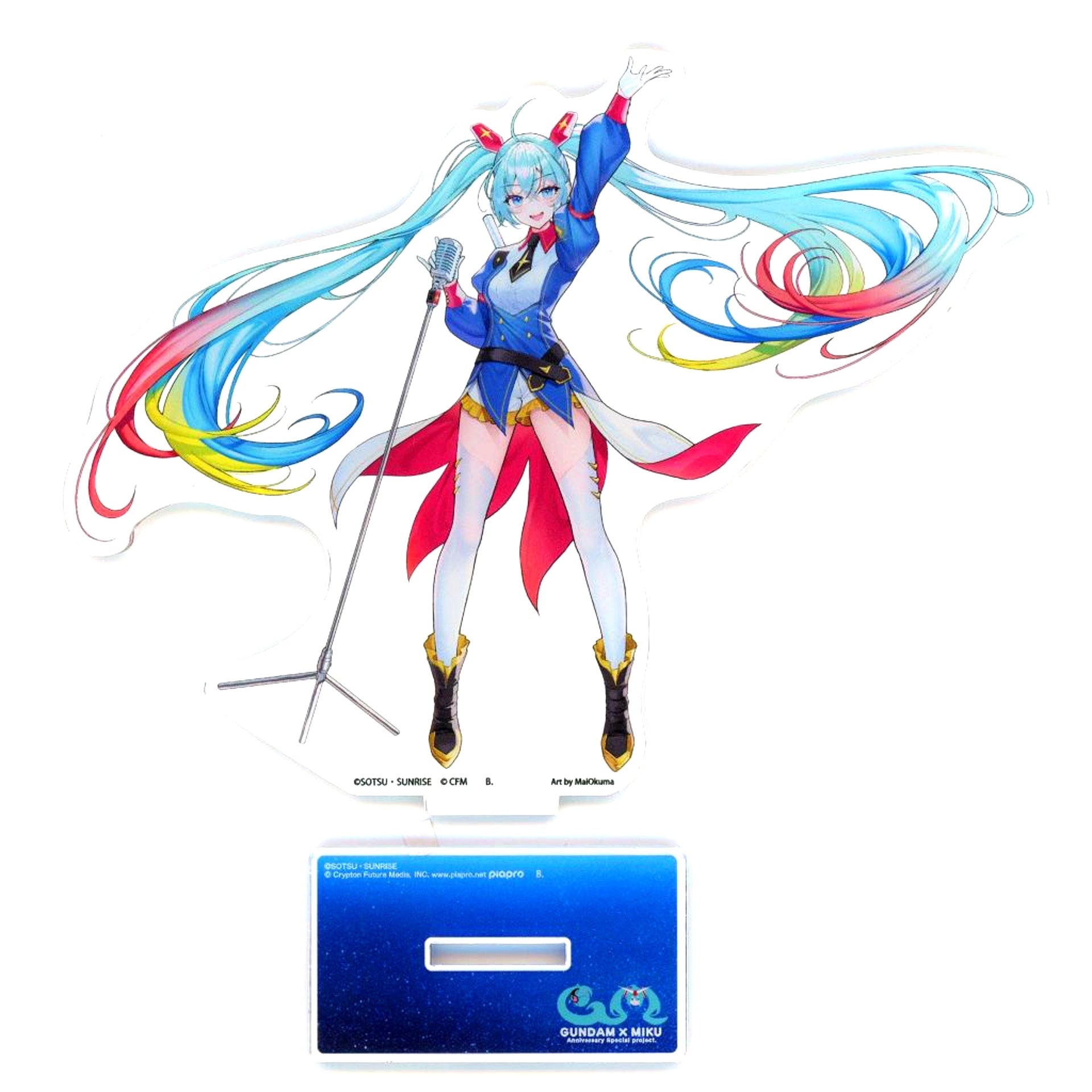 Hatsune Miku Gundam x Hatsune Miku Acrylic Stand Standard Size [USED]