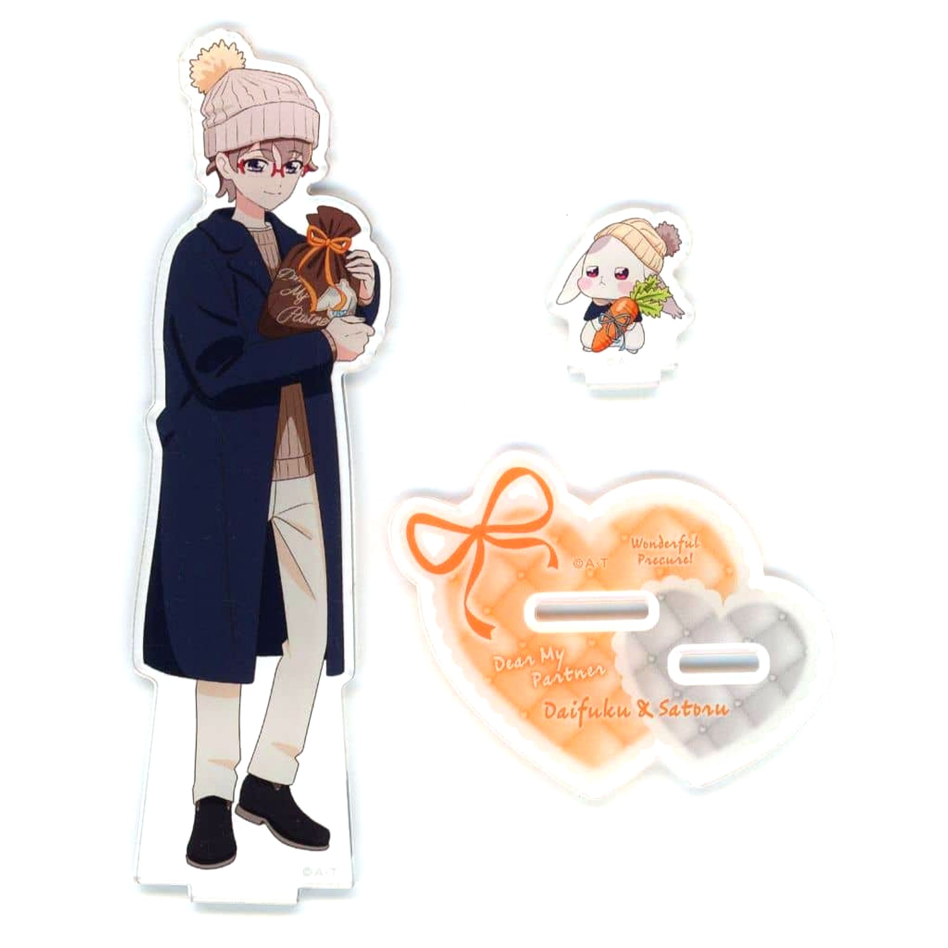 Daifuku Usayama and Satoru Usayama Wonderful Precure Dear My Partner Acrylic Stand [USED]