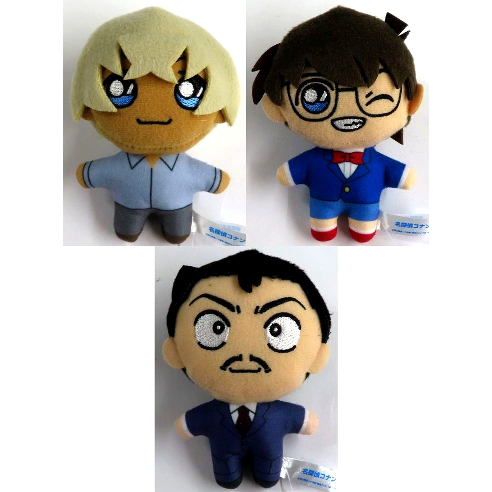 Set of 3 Mascot Conan & Kogoro & Amuro EX Detective Conan [USED]