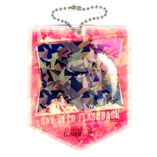 Kansuke Yamato Scene Shot D Detective Conan The Movie The One-Eyed Residual Image Kirakira Acrylic Keychain EX [USED]