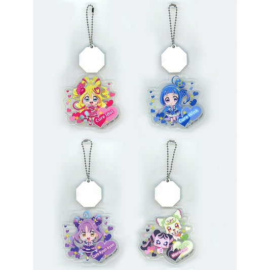 Set of 4 Kimi to Idol PreCure Light-up Strap [USED]
