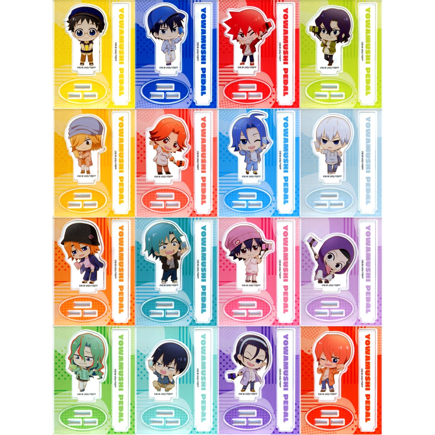 Set of 16 Yowamushi Pedal Limit Break Trading Odekake Acrylic Stand Portrait Ver. AnimeJapan 2025 Goods [USED]