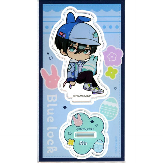Rin Itoshi Denim Easter Acrylic Stand Blue Lock [USED]