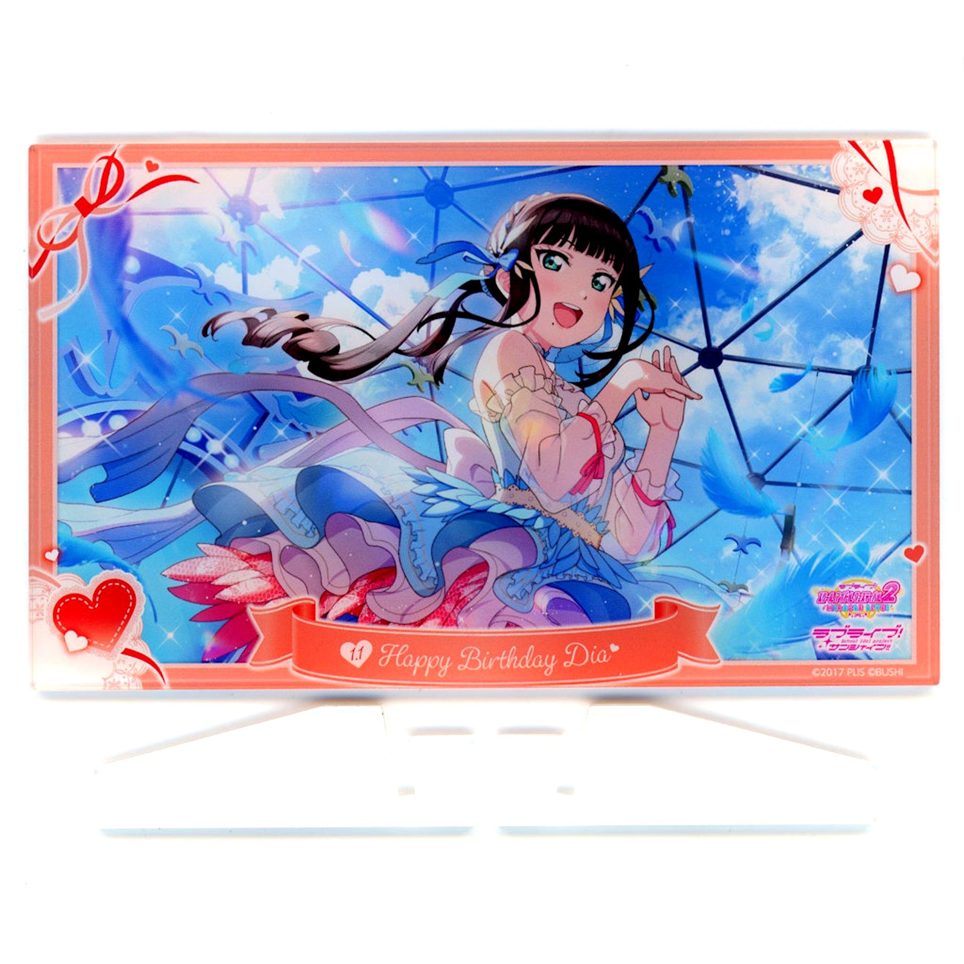 Dia Kurosawa Plate Acrylic Stand Birthday Commemorative Recruitment Ver. Love Live! School Idol Festival 2 MIRACLE LIVE! [USED]