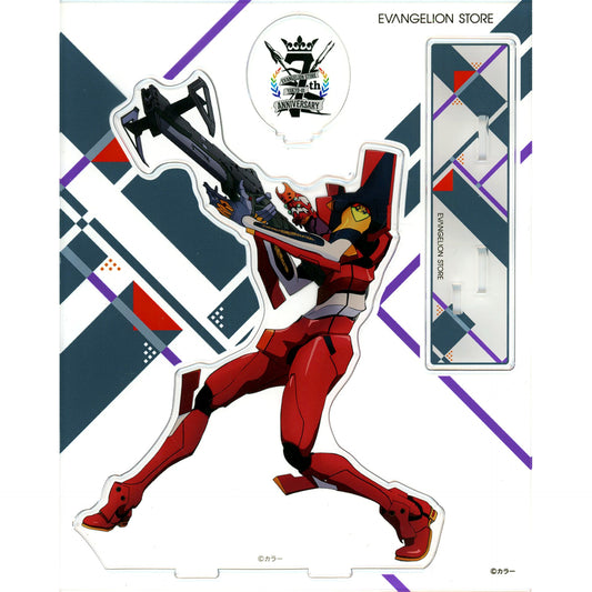 Evangelion Unit-02 7th Anniversary Illustration Acrylic Stand Evangelion New Theatrical Edition EVANGELION STORE TOKYO-01 10th Anniversary Event Goods [USED]