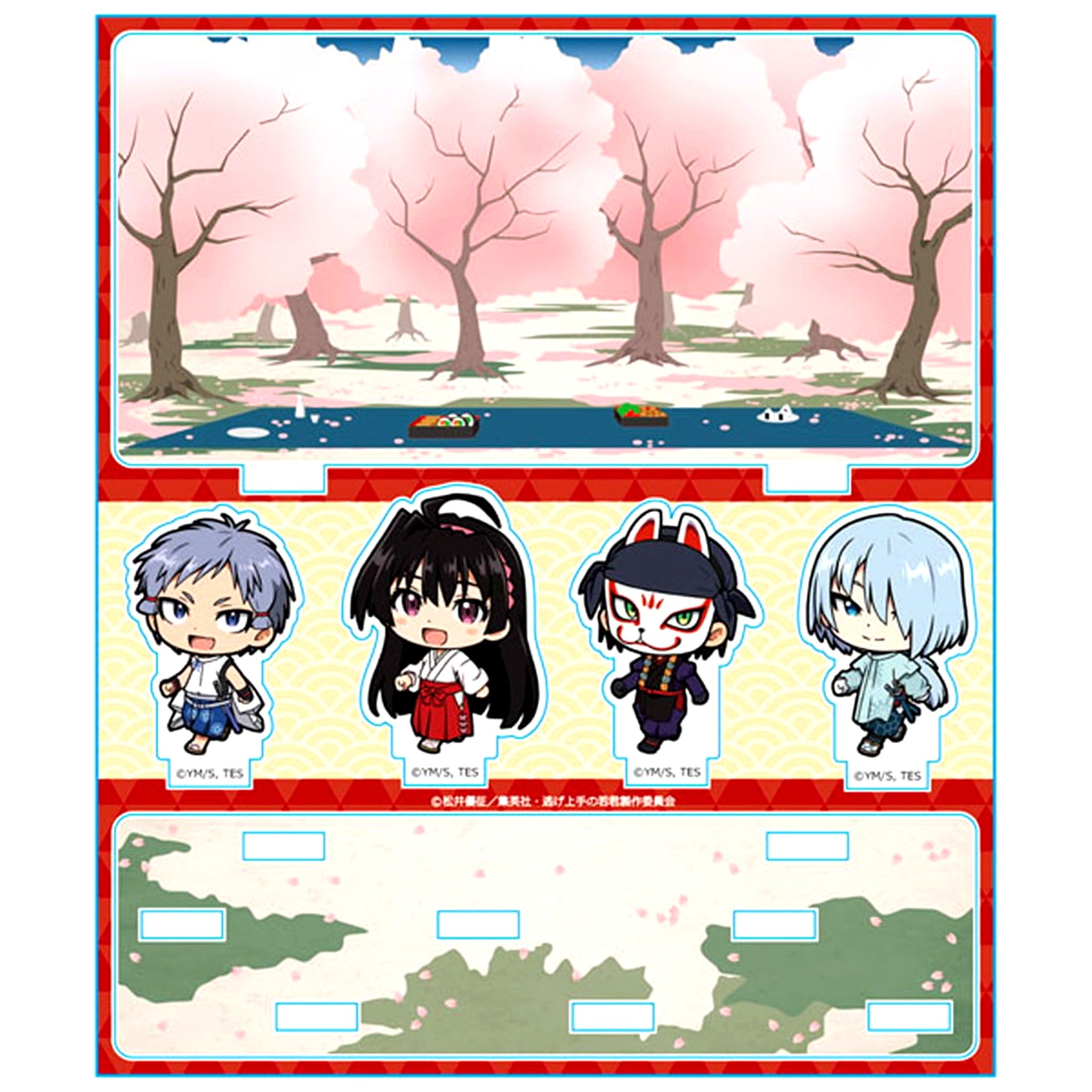 Kojiro & Ayako & Genba & Fubuki The Elusive Samurai Tsuitec Acrylic Diorama [USED]