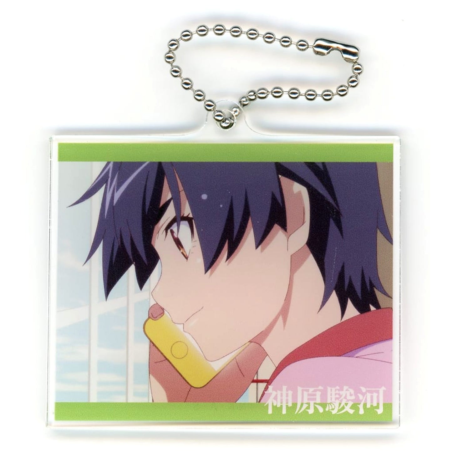 Monogatari Series Off & Monster Season Suruga Kanbaru Trading Scene Acrylic Keychain Keychains [USED]