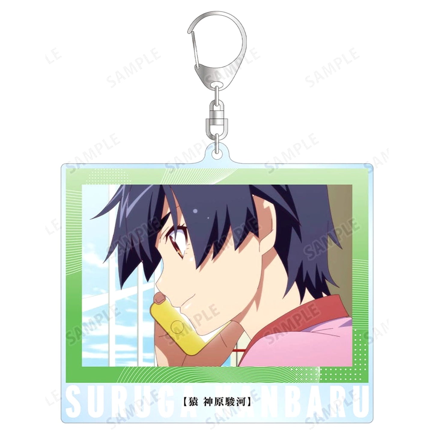 Monogatari Series Off & Monster Season Suruga Kanbaru Scene Photo Big Acrylic Keychain Keychains [USED]