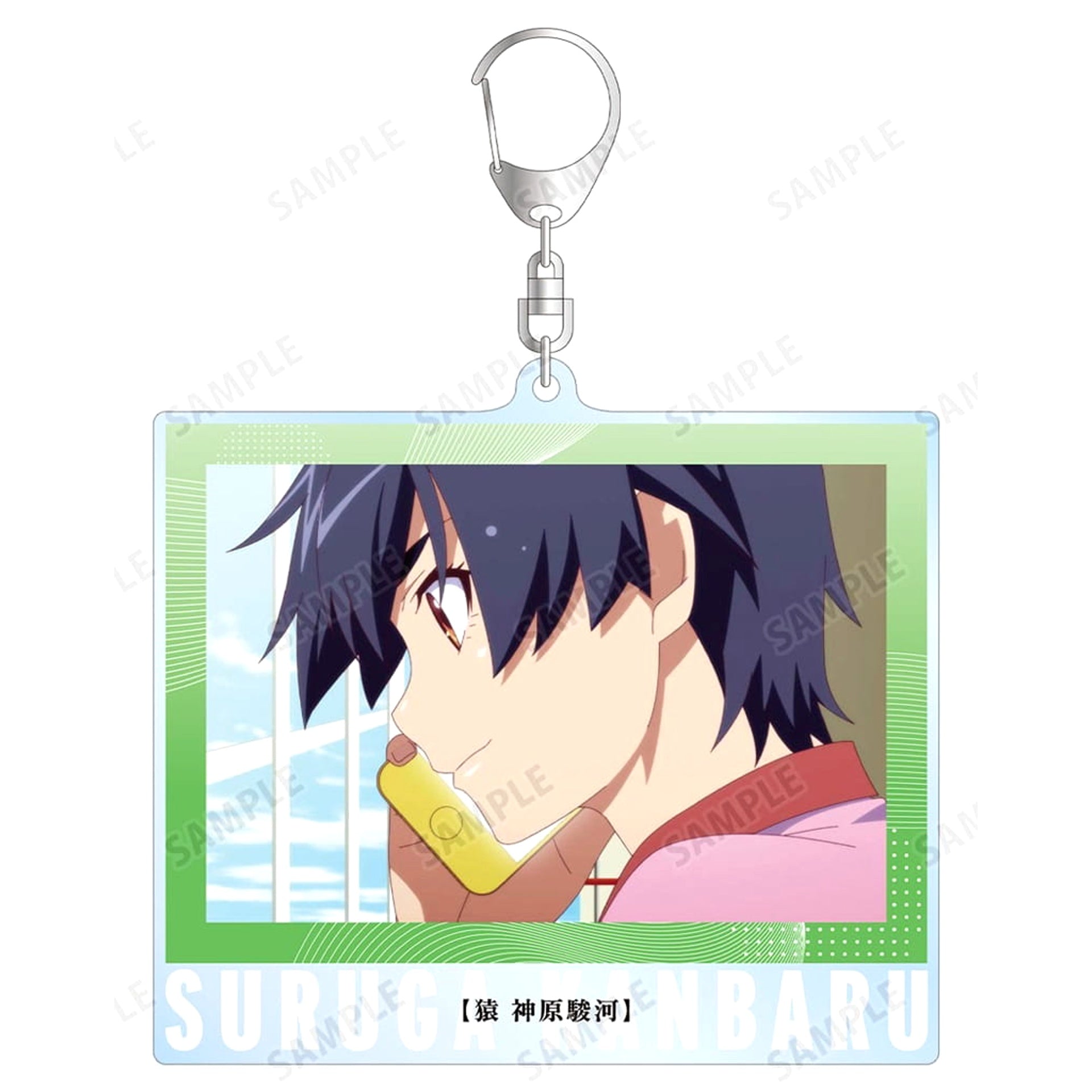 Monogatari Series Off & Monster Season Suruga Kanbaru Scene Photo Big Acrylic Keychain Keychains [USED]