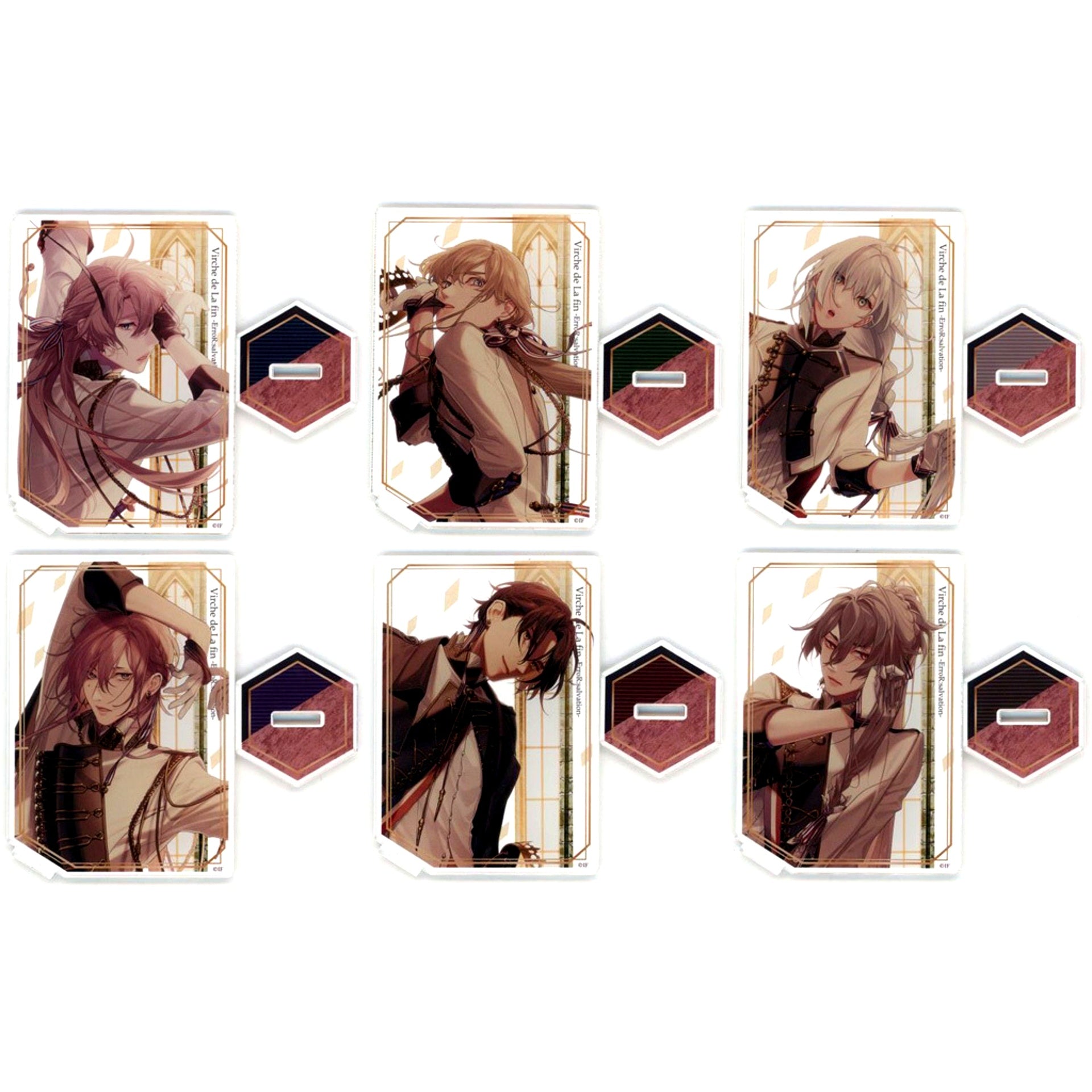Set of 6 Virche Evermore -ErroR:salvation- Random Card Type Acrylic Stand Reproduce [USED]