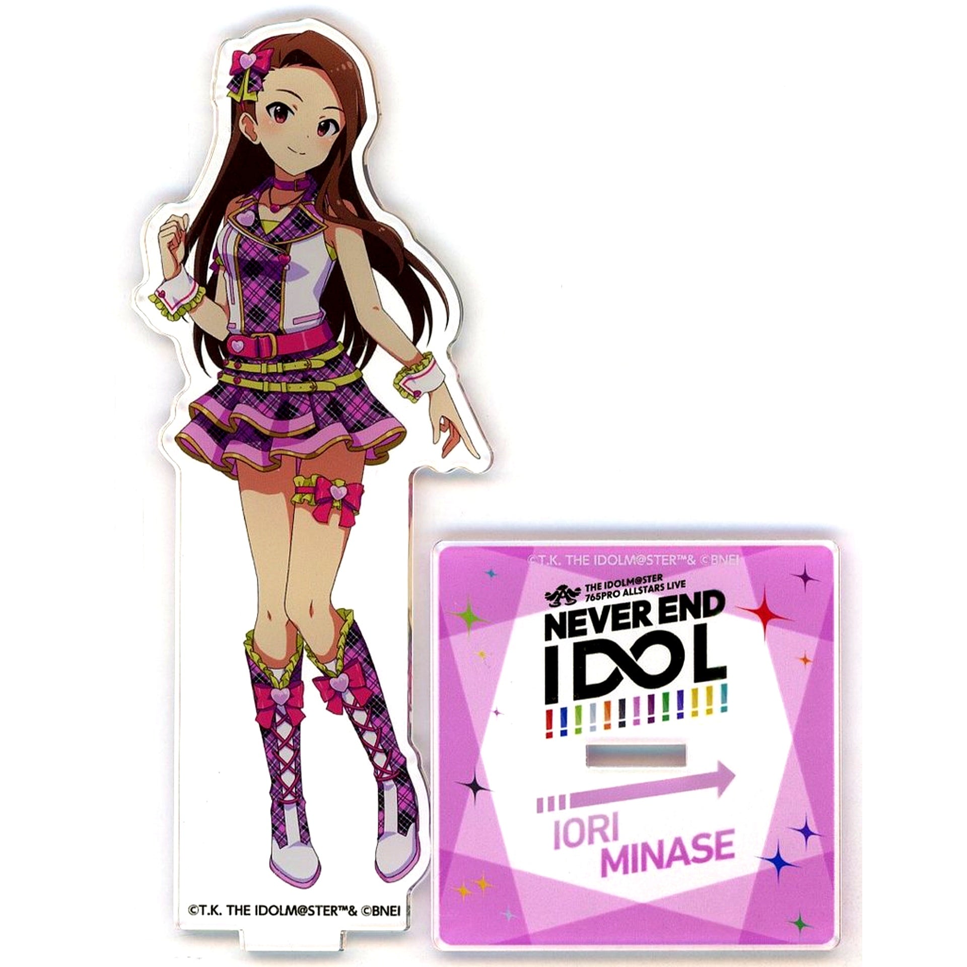 Iori Minase Idolmaster 765PRO ALLSTARS LIVE NEVER END IDOL Official Acrylic Stand [USED]