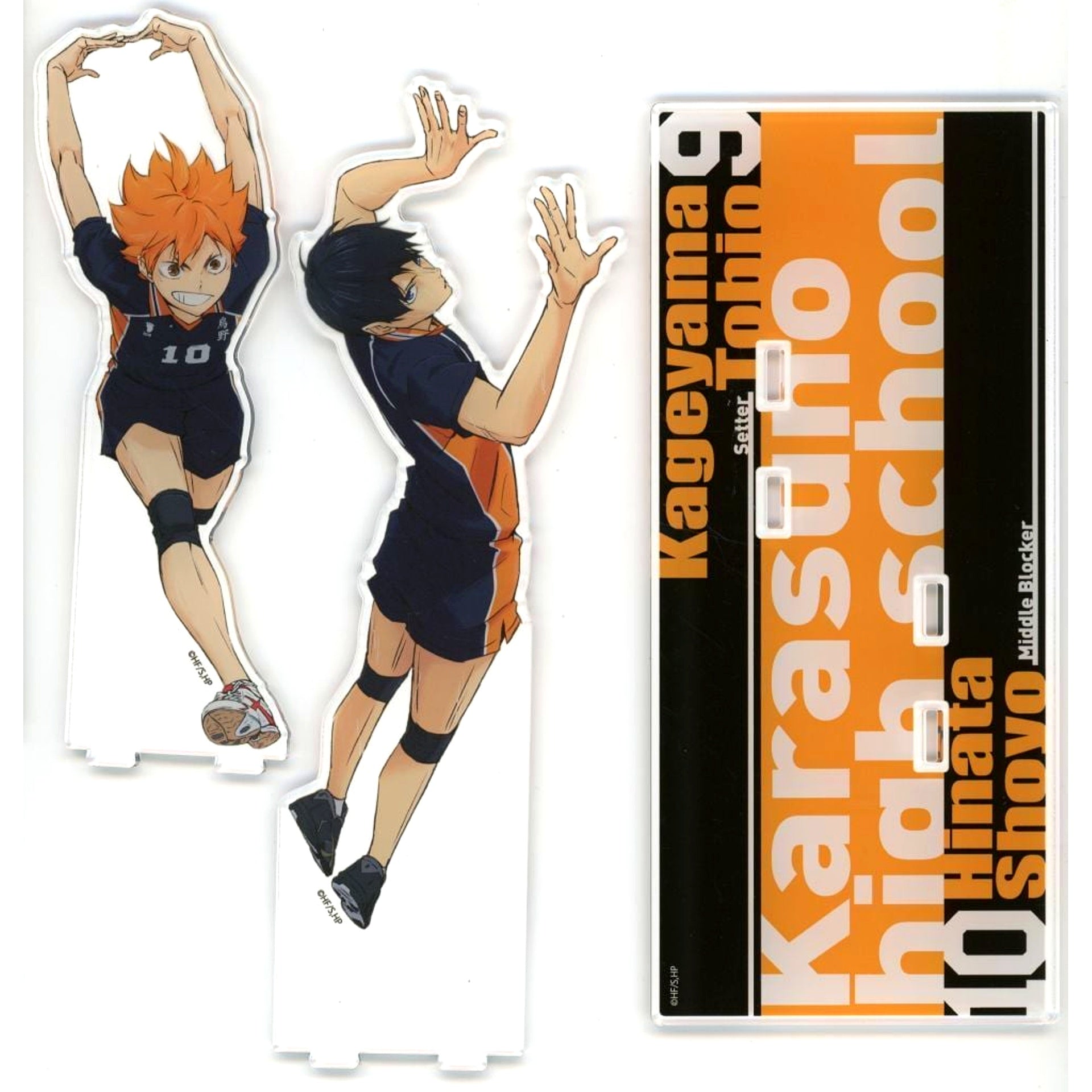 Karasuno High School Acrylic Stand Set of 2 Haikyu!! Seven Net Limited [USED]