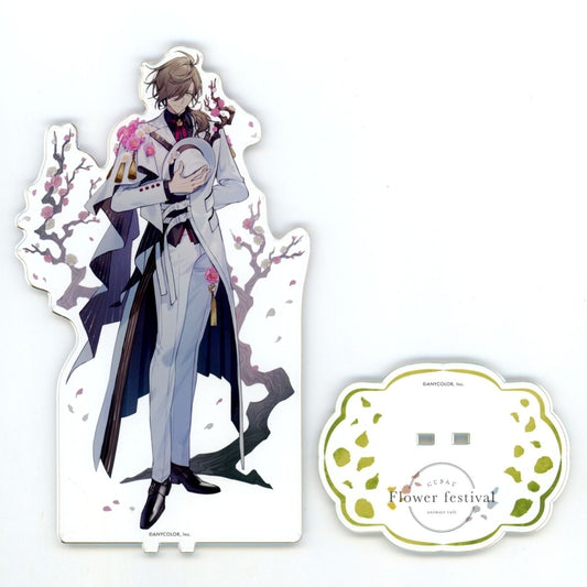 Oliver Evans Virtual YouTuber Nijisanji Acrylic Stand Flower festival x animate cafe [USED]