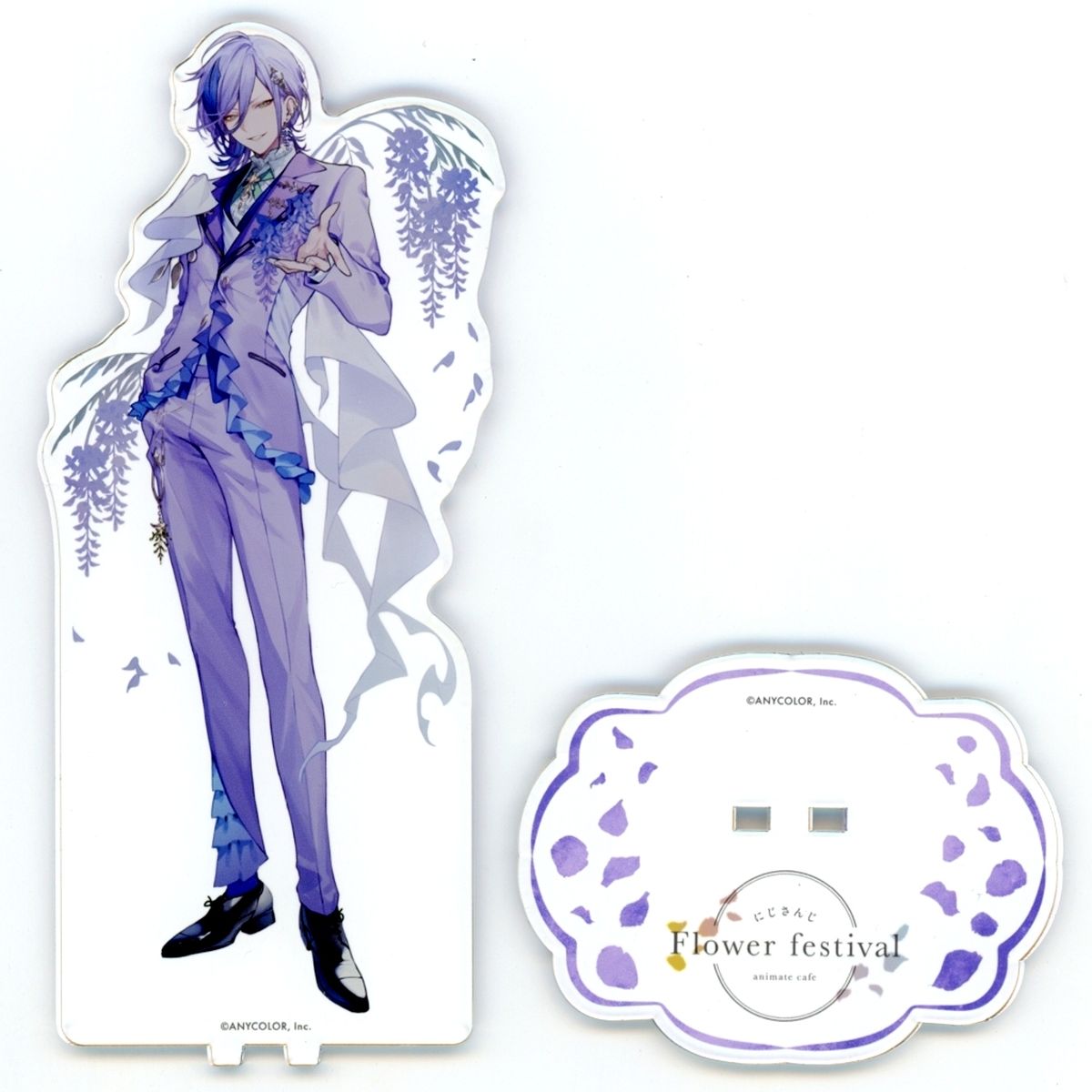 Sakaki Ness Acrylic Stand Virtual YouTuber Nijisanji Flower Festival x animate cafe [USED]