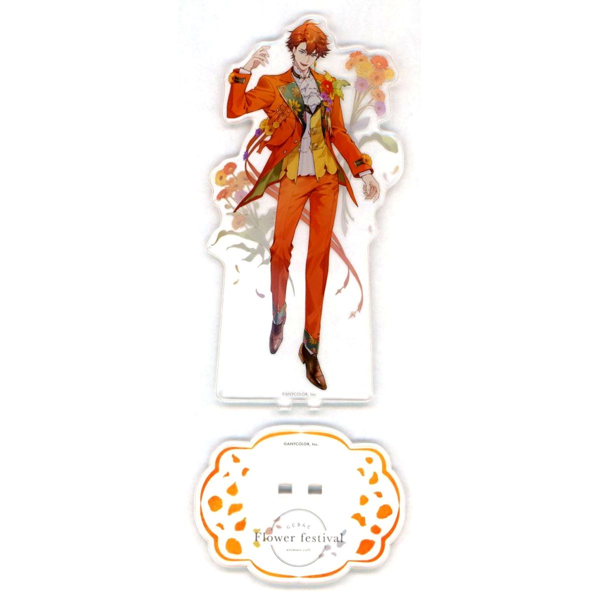 Yusei Kitami Acrylic Stand Virtual YouTuber Nijisanji Flower Festival x animate cafe [USED]