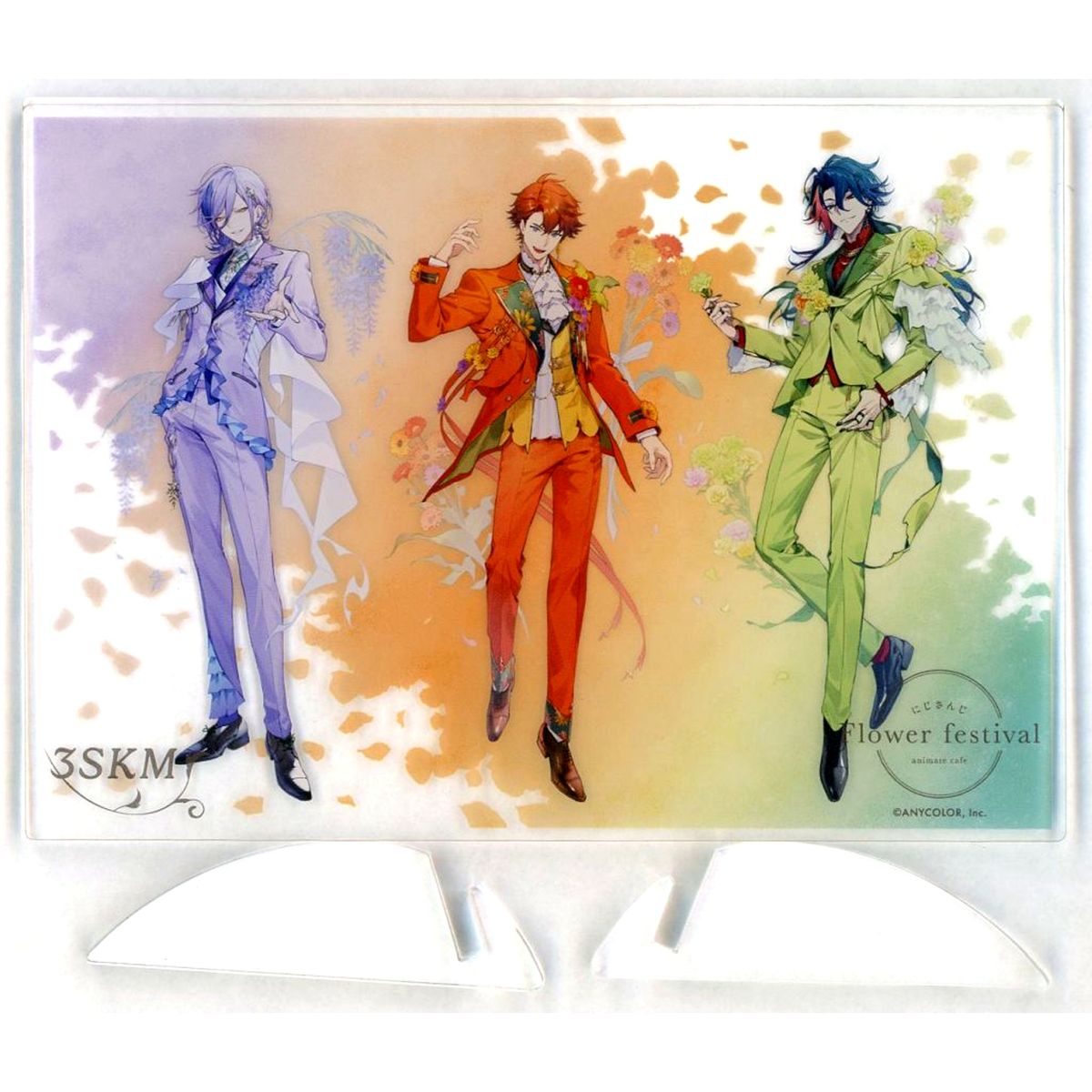 3SKM Acrylic Visual Panel Virtual YouTuber Nijisanji Flower festival x animate cafe [USED]