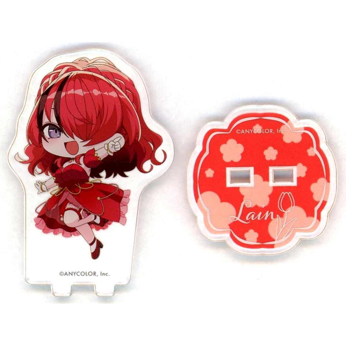 Lain Paterson Virtual YouTuber Nijisanji Mini Acrylic Stand Flower festival x animate cafe [USED]