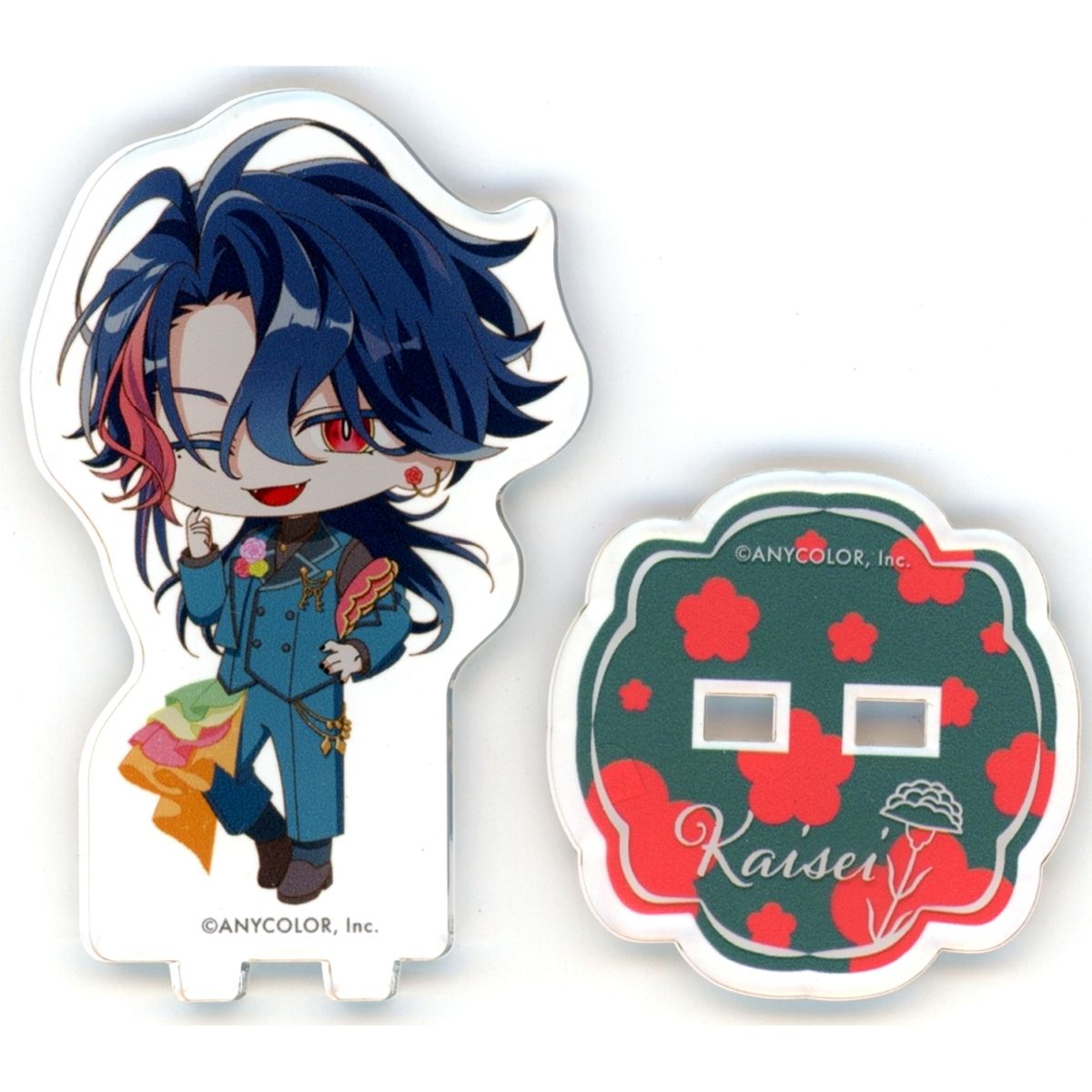 Kaisei Mini Acrylic Stand Virtual YouTuber Nijisanji Flower festival x animate cafe [USED]