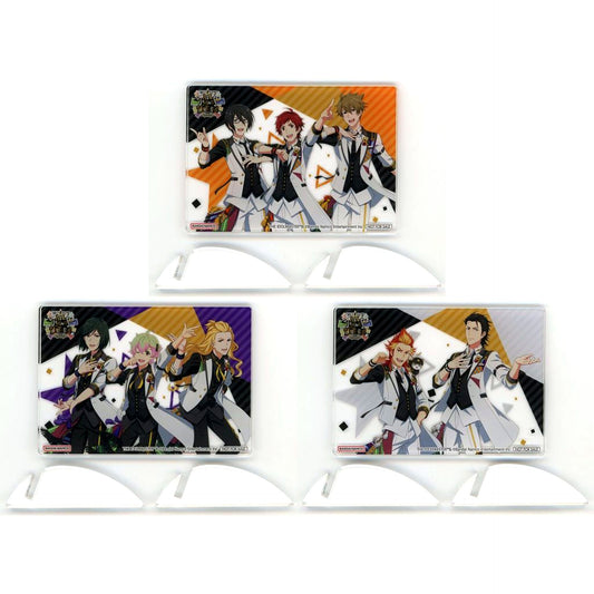 Set of 3 DRAMATIC STARS Sai Shinsoku Ikkon THE IDOLM@STER SideM Acrylic Stand 8th STAGE ALL H@NDS TOGETHER LIVE Rakuten Books Bonus [USED]