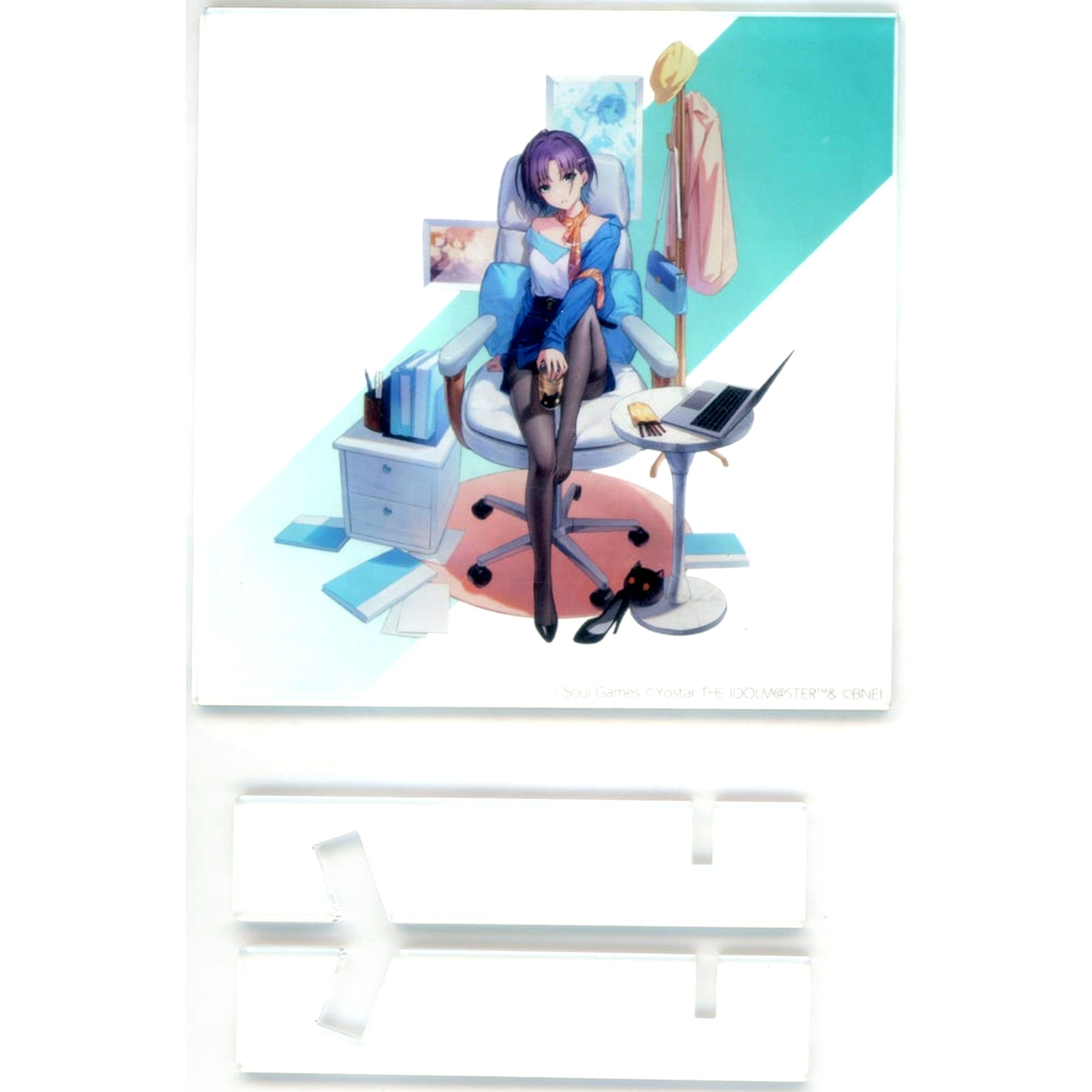 Toru Asakura The Idolmaster Shiny Colors Official Acrylic Panel Oshigoto Effortless ver. Mahjong Soul [USED]