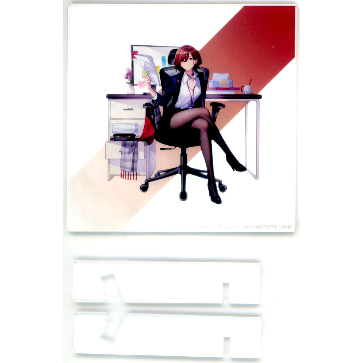 Madoka Higuchi Effortless Work Ver. Official Acrylic Panel THE IDOLM@STER Shiny Colors [USED]