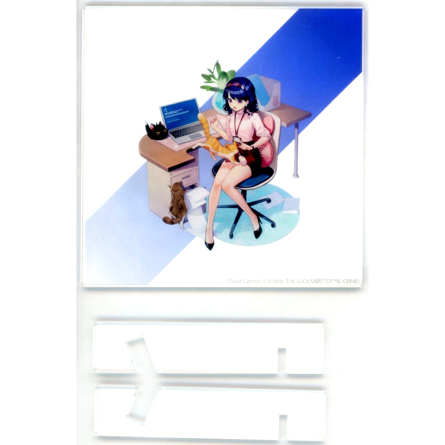 Koito Fukumaru THE IDOLM@STER Shiny Colors x Mahjong Soul Official Acrylic Panel Work Effortless ver [USED]