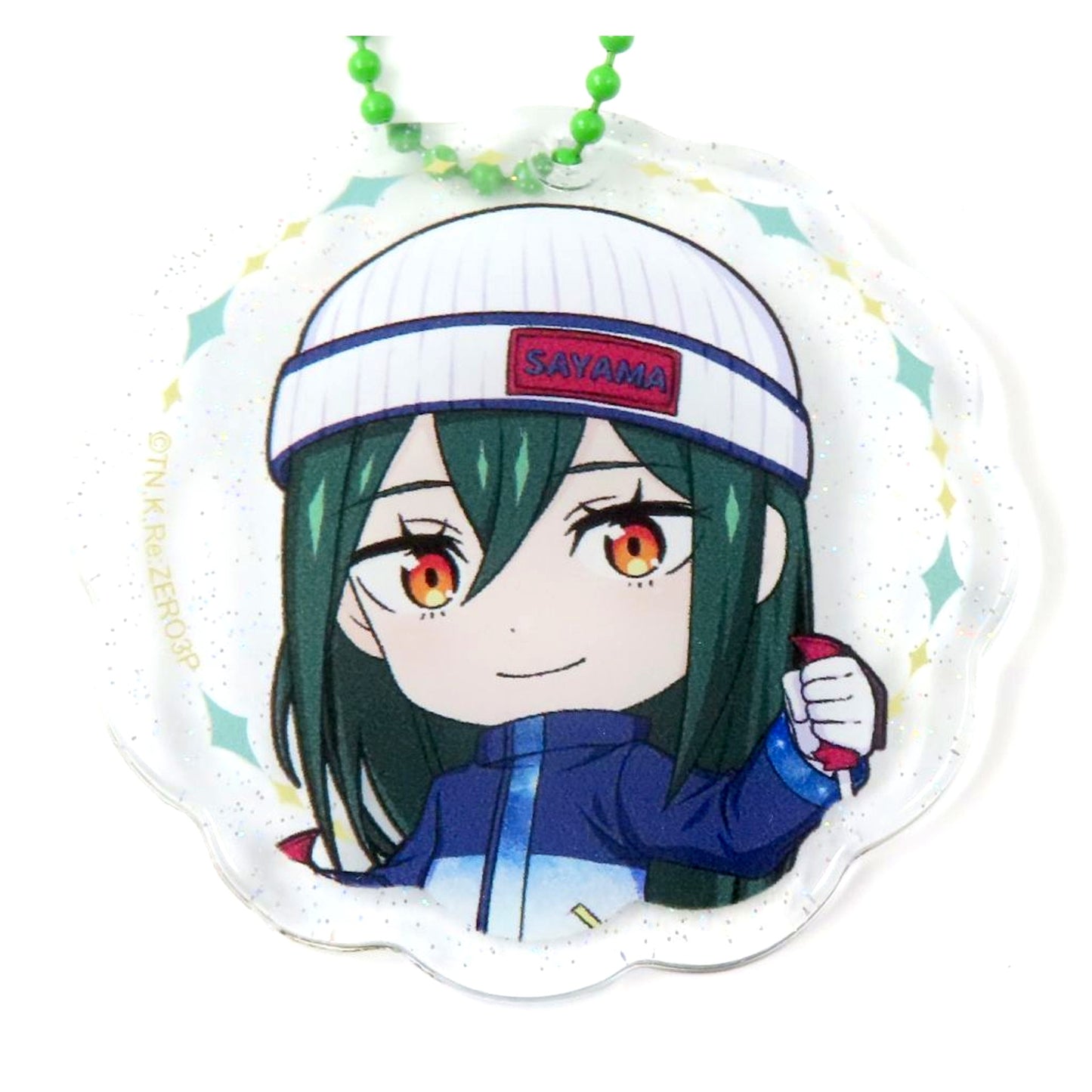 Crusch Karsten Mini Char Re:ZERO -Starting Life in Another World- Snowball Style Glitter Keychain Sayama Ski Resort Mystery Rally Bonus [USED]