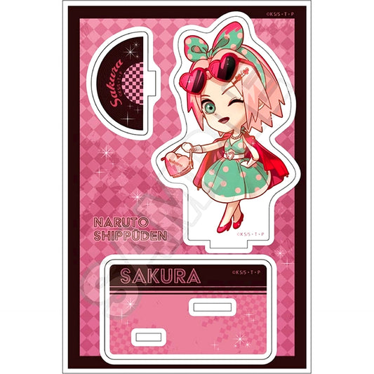 Sakura Haruno Rockabilly Fashion Acrylic Stand Jr. Naruto Shippuden [USED]