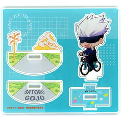 Satoru Gojo Riding Ver. Jujutsu Kaisen POP UP SHOP Cycling Vol. 2 Chibi Character Swaying Acrylic Stand [USED]