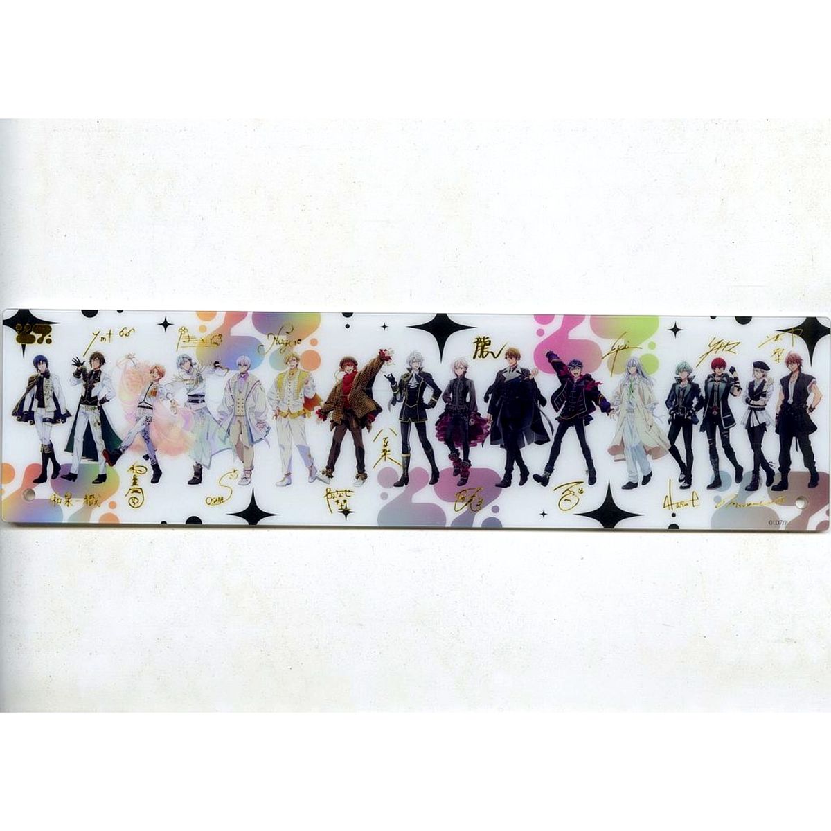 IDOLiSH7 Group Long Acrylic Panel Anime MEMORIAL EXHIBITION [USED]