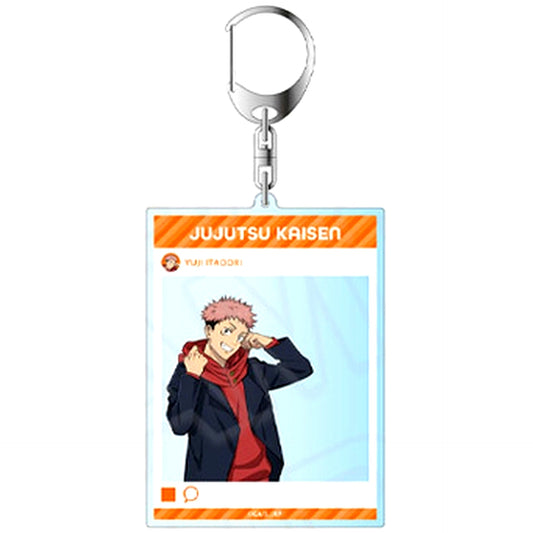 Yuji Itadori Jujutsu Kaisen Instant Photo Style Keychain Morning ver. [USED]