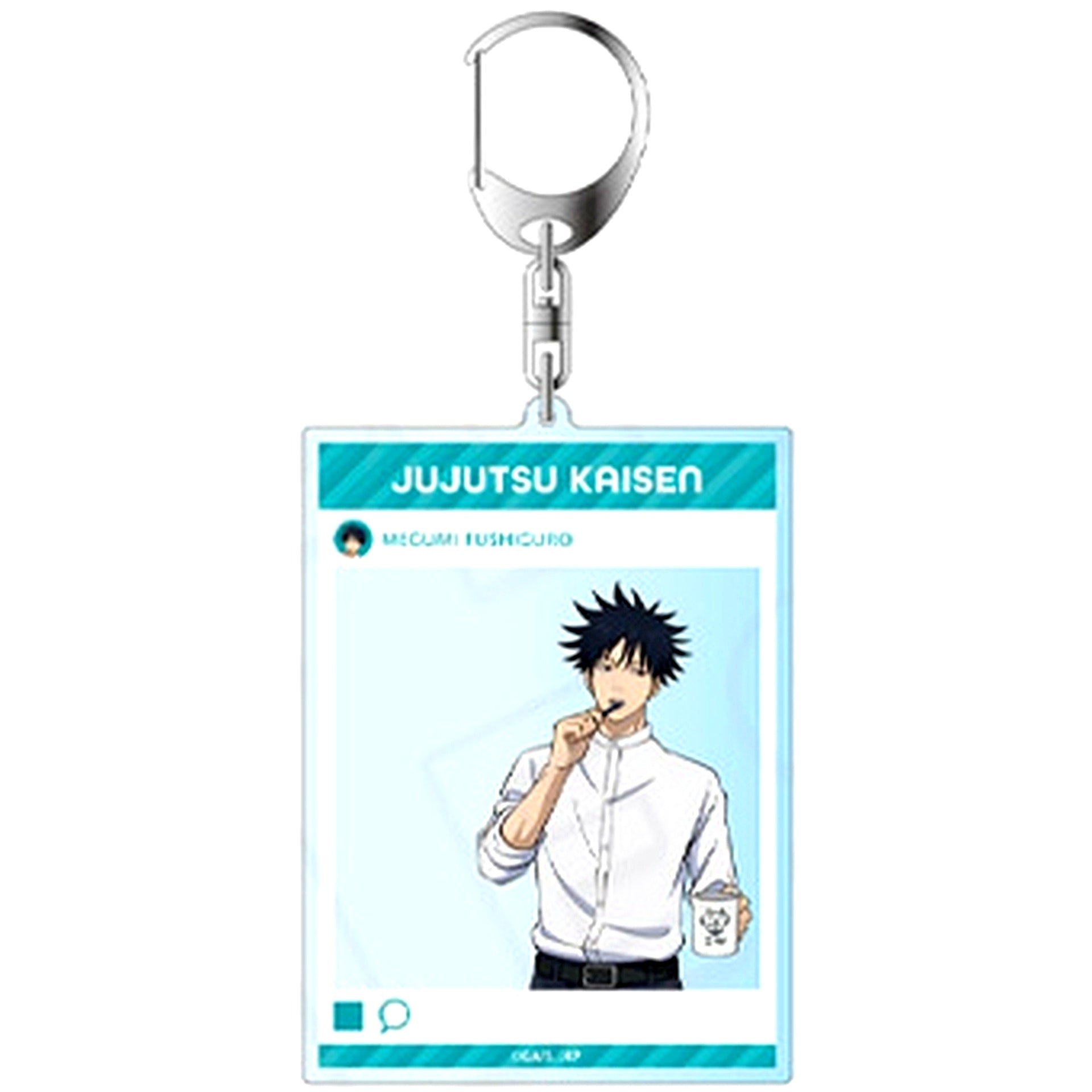 Megumi Fushiguro Jujutsu Kaisen Instant Photo Style Keychain Morning ver. [USED]