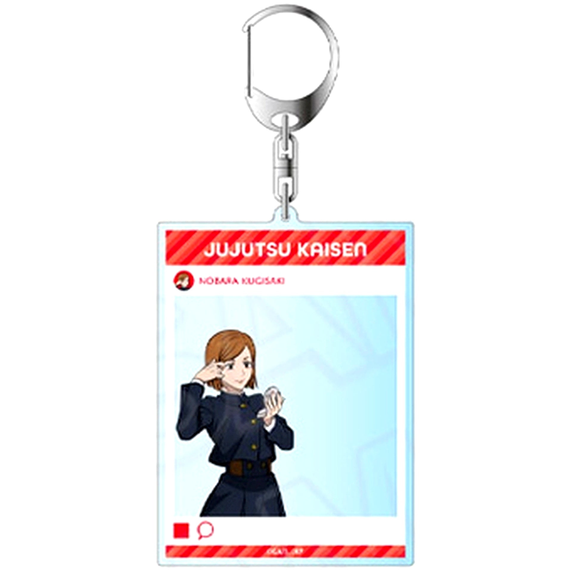Nobara Kugisaki Jujutsu Kaisen Instant Photo Style Keychain Morning ver. [USED]