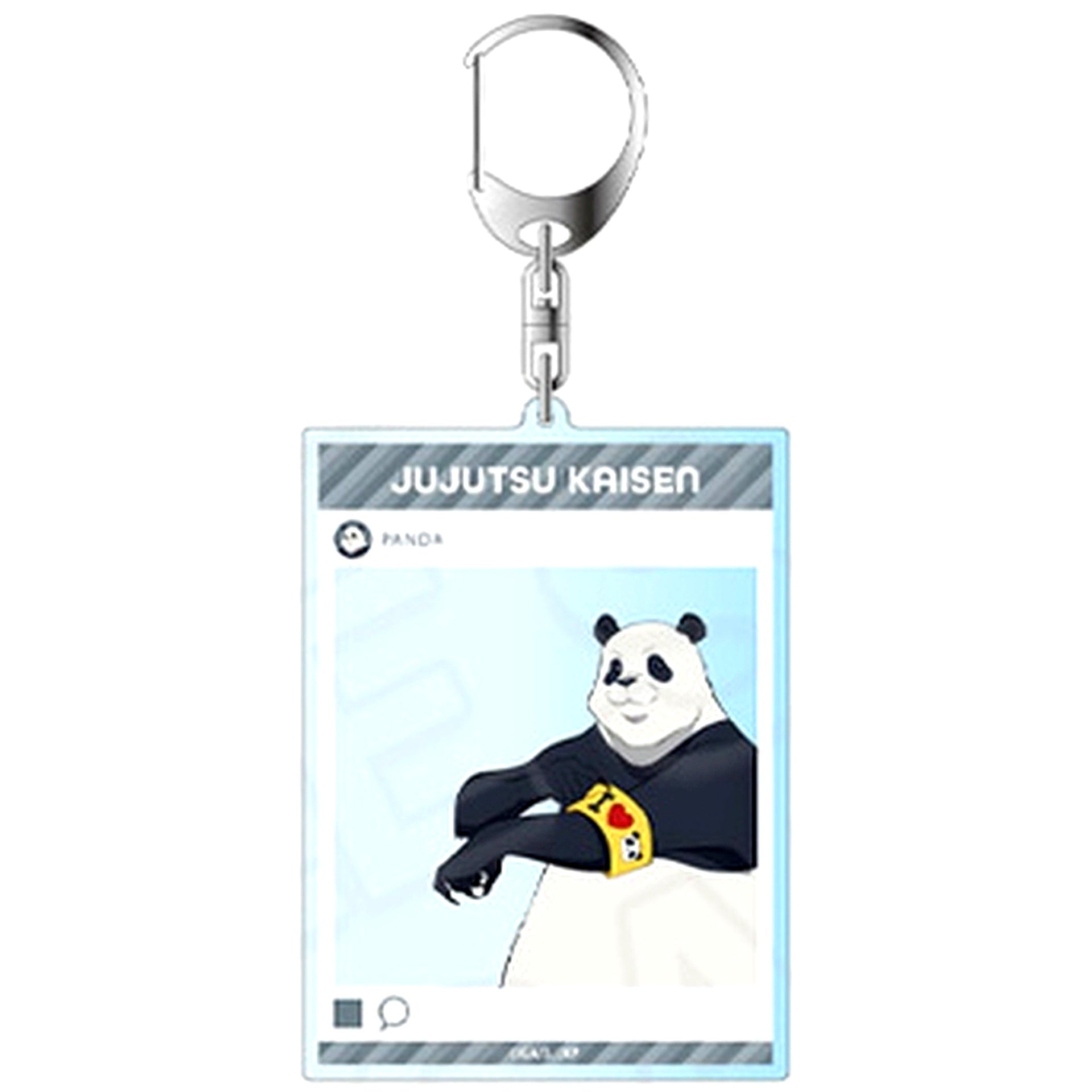 Panda Jujutsu Kaisen Instant Photo Style Keychain Morning ver. [USED]