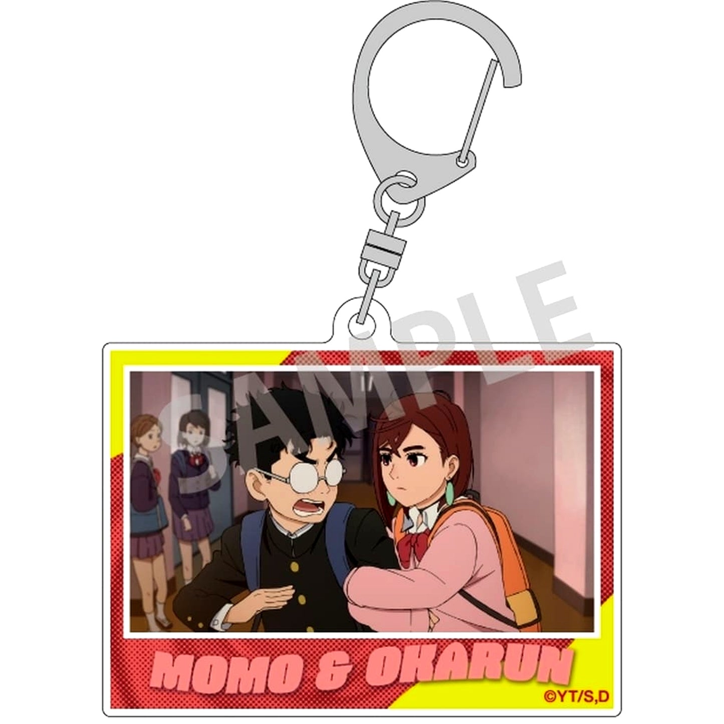 Dandadan Momo Ayase and Ken Takakura Okarun Trading Acrylic Keychain [USED]