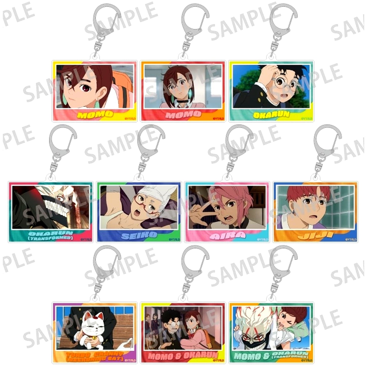 Dandadan Trading Acrylic Keychain Complete Set of 10 [USED]